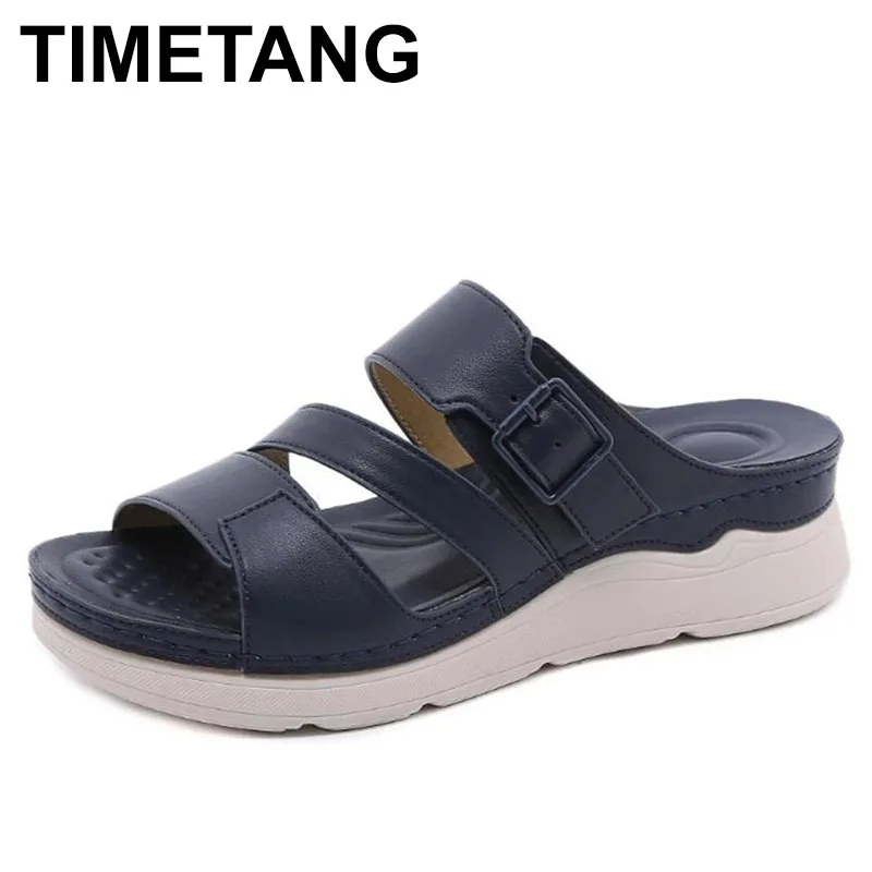 TIMETANG 2021Summer Shoes Women Slippers Summer Holiday Ladies Wedges Shoes Soft Comfortable Woman Beach Slippers Plus Size 41
TIMETANG 2021Summer Shoes Women Slippers Summer Holiday Ladies Wedges Shoes Soft Comfortable Woman Beach Slippers Plus Size 41