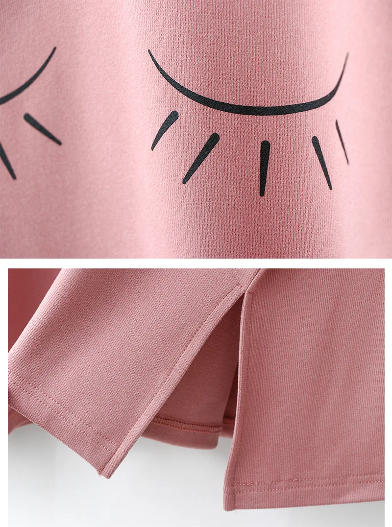 FAll/Winter Toothpick Fleece Contrast Color Cationic Warm Women Pajamas Loose Cartoon Print Casual V-neck Two Piece Sleepwear
FAll/Winter Toothpick Fleece Contrast Color Cationic Warm Women Pajamas Loose Cartoon Print Casual V-neck Two Piece Sleepwear