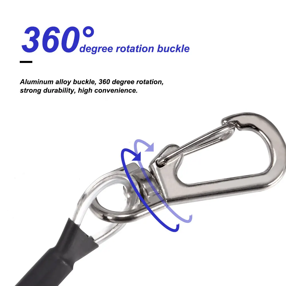 Spring Rope Strong Bearing Capacity High Elasticity 360 Degree Rotation Buckle For Outdoor Camping Anti-Lost Phone Keychain
Spring Rope Strong Bearing Capacity High Elasticity 360 Degree Rotation Buckle For Outdoor Camping Anti-Lost Phone Keychain