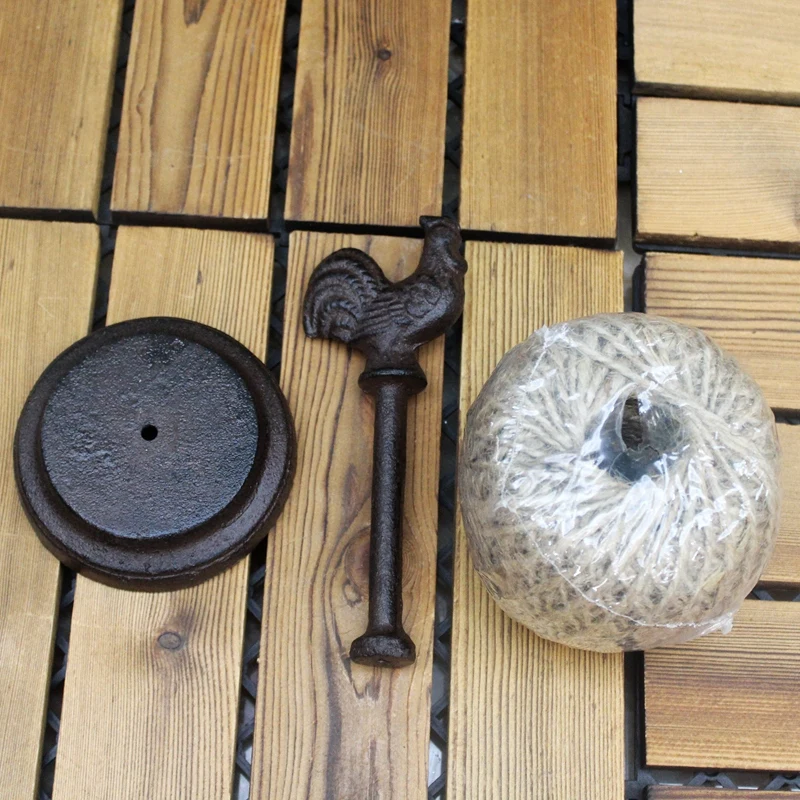 American Style Antique Rooster Finish Handmade Home Decor Cast Iron Small Rooster Hemp Rope Roll Holder Figurines
American Style Antique Rooster Finish Handmade Home Decor Cast Iron Small Rooster Hemp Rope Roll Holder Figurines