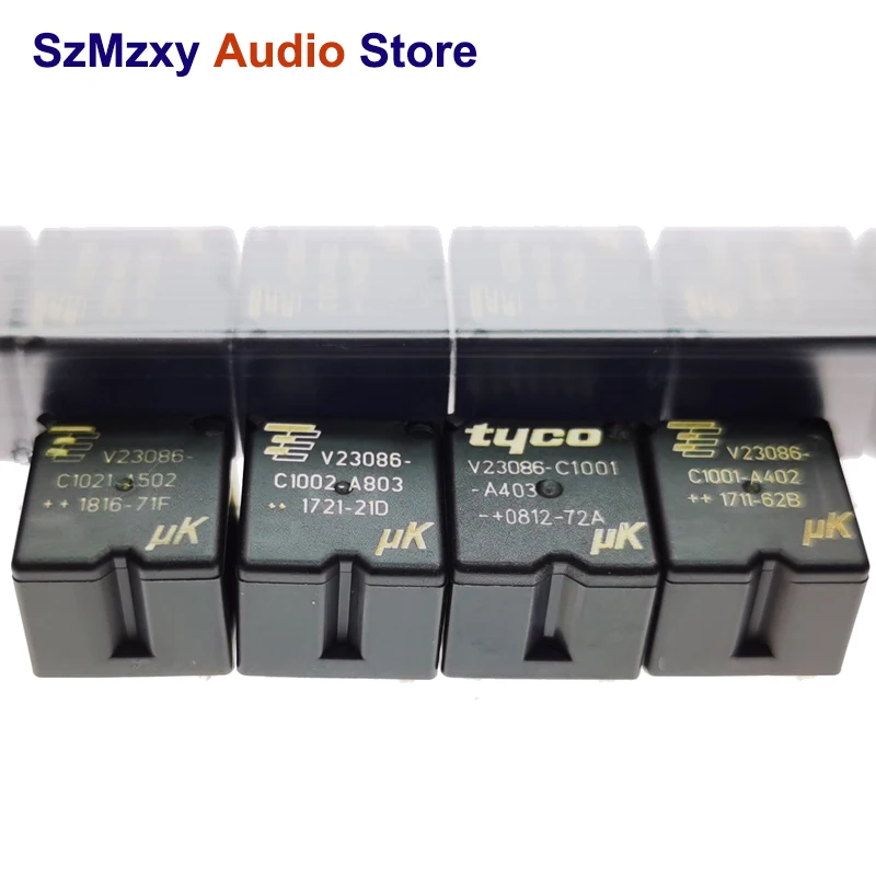 10PCS V23086 New Auto Relay V23086-C1001-A402 V23086-C1021-A502 V23086-C1001-A403 V23086-C1002-A803 4/5Pin 12V 
10PCS V23086 New Auto Relay V23086-C1001-A402 V23086-C1021-A502 V23086-C1001-A403 V23086-C1002-A803 4/5Pin 12V