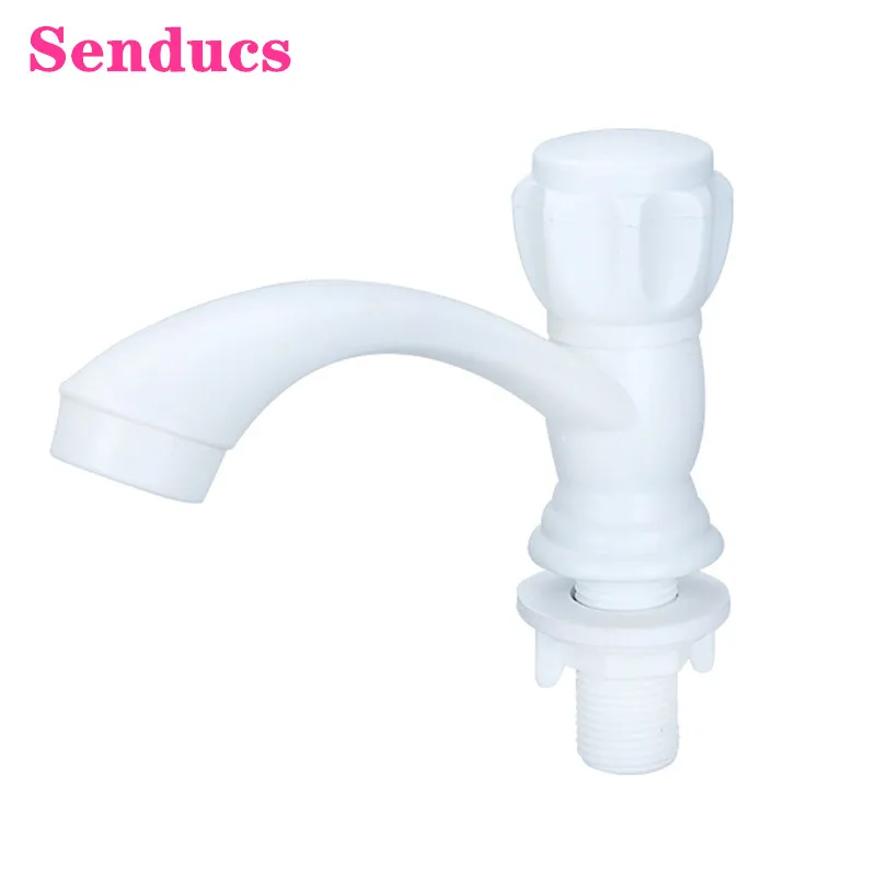 Single Cold Bathroom Mixer Tap Senducs Single Handle Deck Mounted Basin Sink Faucets Quality ABS Cold Bathroom Basin Faucet
Single Cold Bathroom Mixer Tap Senducs Single Handle Deck Mounted Basin Sink Faucets Quality ABS Cold Bathroom Basin Faucet