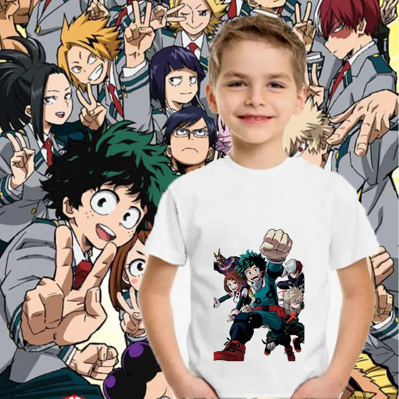 New Arrivals 2021 Boys My Hero Academia T Shirt Summer Children T-Shirt For Boy Baby Girls Tops Kids White Tshirt Short Sleeve
New Arrivals 2021 Boys My Hero Academia T Shirt Summer Children T-Shirt For Boy Baby Girls Tops Kids White Tshirt Short Sleeve