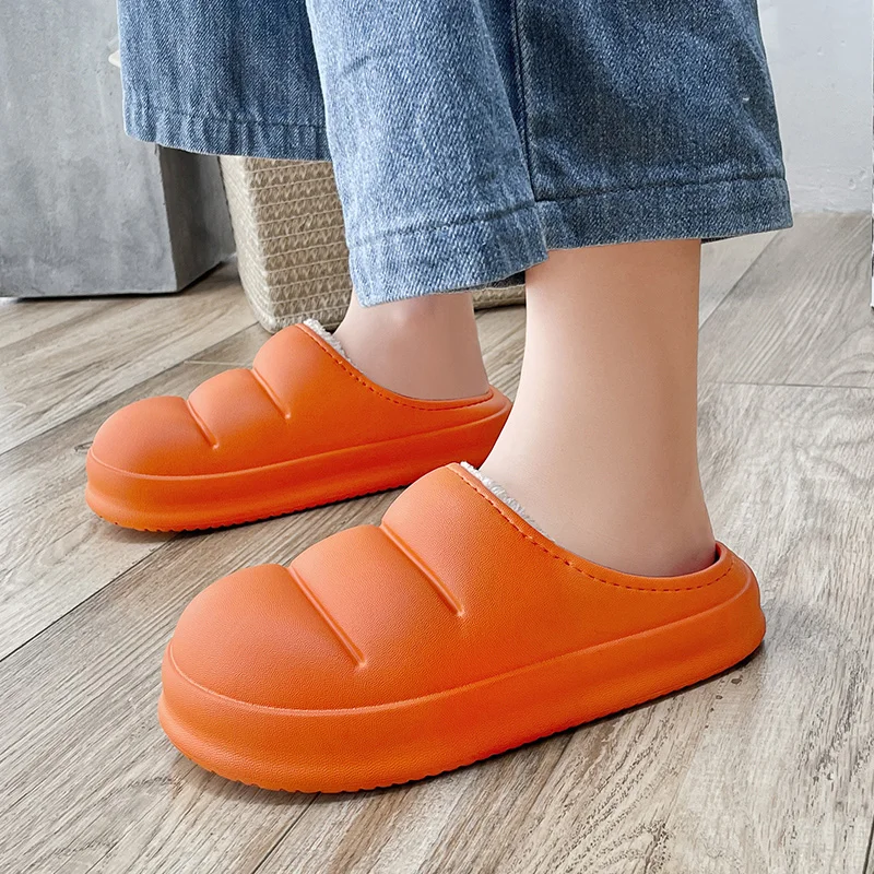 Зимние женские тапочки, Теплая мужская обувь, противоскользящие плюшевые хлопковые домашние уличные уютные домашние осенние мужские санда... 
Зимние женские тапочки, Теплая мужская обувь, противоскользящие плюшевые хлопковые домашние уличные уютные домашние осенние мужские санда...