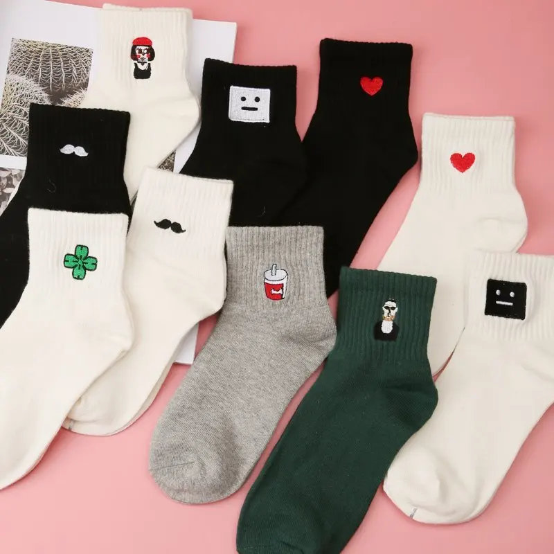 Wholesle AD Cotton Ankle Short Socks Killer Cupid Moustache Milk Cola Leon Clover Love Smile College Face Mathilda Rose Tongue
Wholesle AD Cotton Ankle Short Socks Killer Cupid Moustache Milk Cola Leon Clover Love Smile College Face Mathilda Rose Tongue