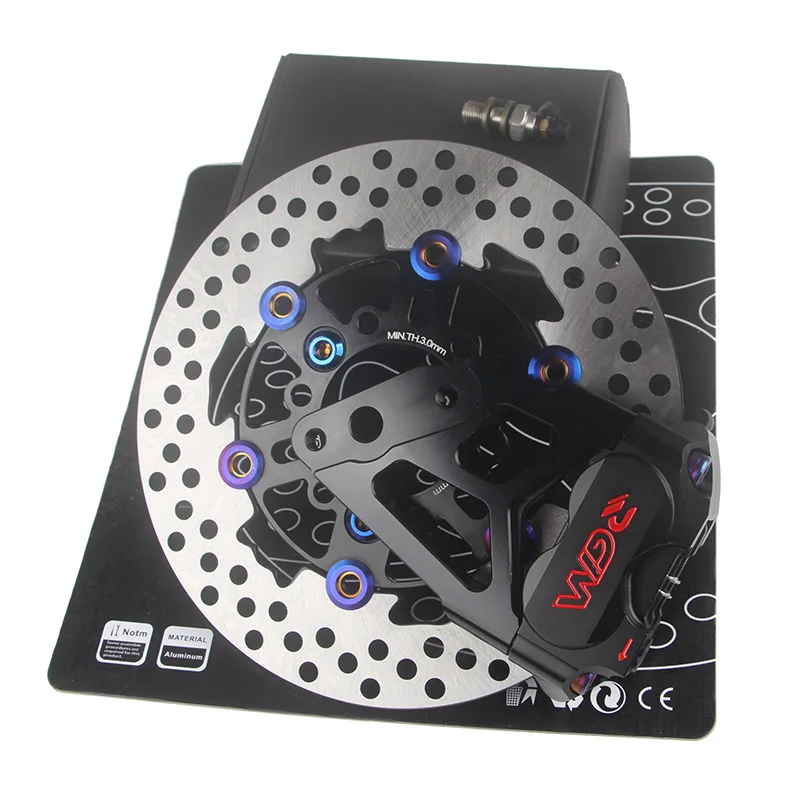 220mm Front Brake System One Set for Electric Scooter Modify for Fastace Front Fork Taiwanese Version
220mm Front Brake System One Set for Electric Scooter Modify for Fastace Front Fork Taiwanese Version