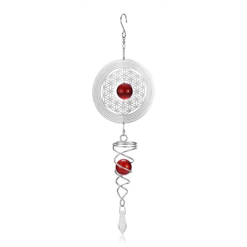Chime Bell, 3D Silent Rotating Stainless Steel Wind Chime Hollow Wall Hanging Ornament Decor
Chime Bell, 3D Silent Rotating Stainless Steel Wind Chime Hollow Wall Hanging Ornament Decor