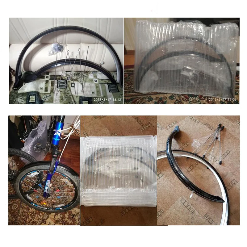 Bicycle Mudguard Bike Fender Silver Black 20" 24" 26" 700C 6cm Width A Set Front and Rear Fender with Fender Support Accessories
Bicycle Mudguard Bike Fender Silver Black 20" 24" 26" 700C 6cm Width A Set Front and Rear Fender with Fender Support Accessories