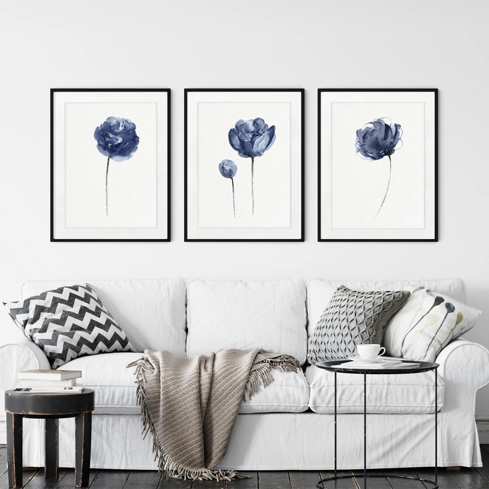 Navy Blue Peony Flower Canvans Painting Nordic Poster Nursery Wall Art Pictures For Livingroom BedRoom Morden Simple Home Decor
Navy Blue Peony Flower Canvans Painting Nordic Poster Nursery Wall Art Pictures For Livingroom BedRoom Morden Simple Home Decor