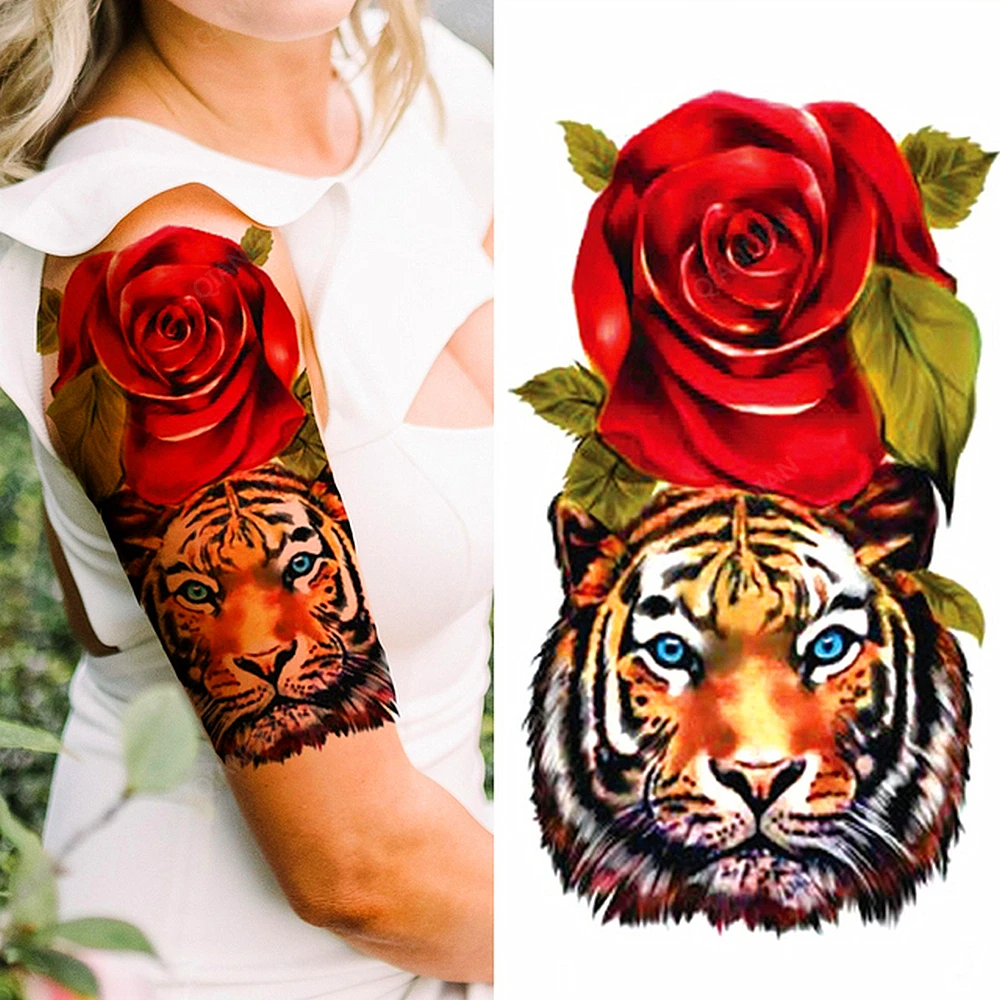 1pc Tiger Flower Rose Women Girl Waterproof Temporary Tattoo Stickers Body Arm Hand Art Big Colorful
1pc Tiger Flower Rose Women Girl Waterproof Temporary Tattoo Stickers Body Arm Hand Art Big Colorful