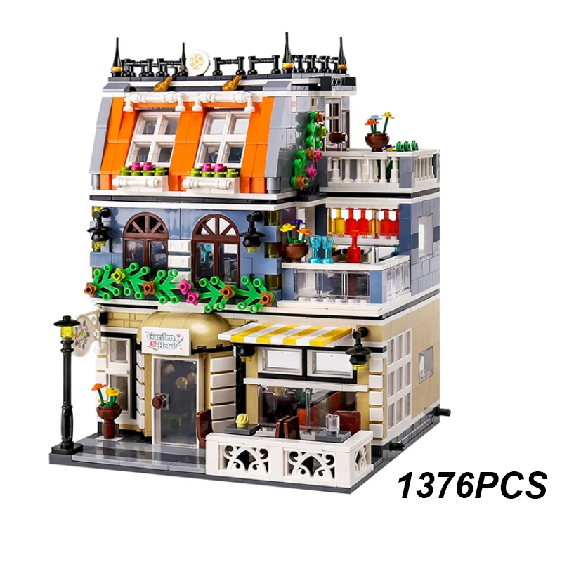 1316pcs The Garden Hotel House Building Block Street View Architecture Model Bricks Set Children Kids Toys Gifts
1316pcs The Garden Hotel House Building Block Street View Architecture Model Bricks Set Children Kids Toys Gifts