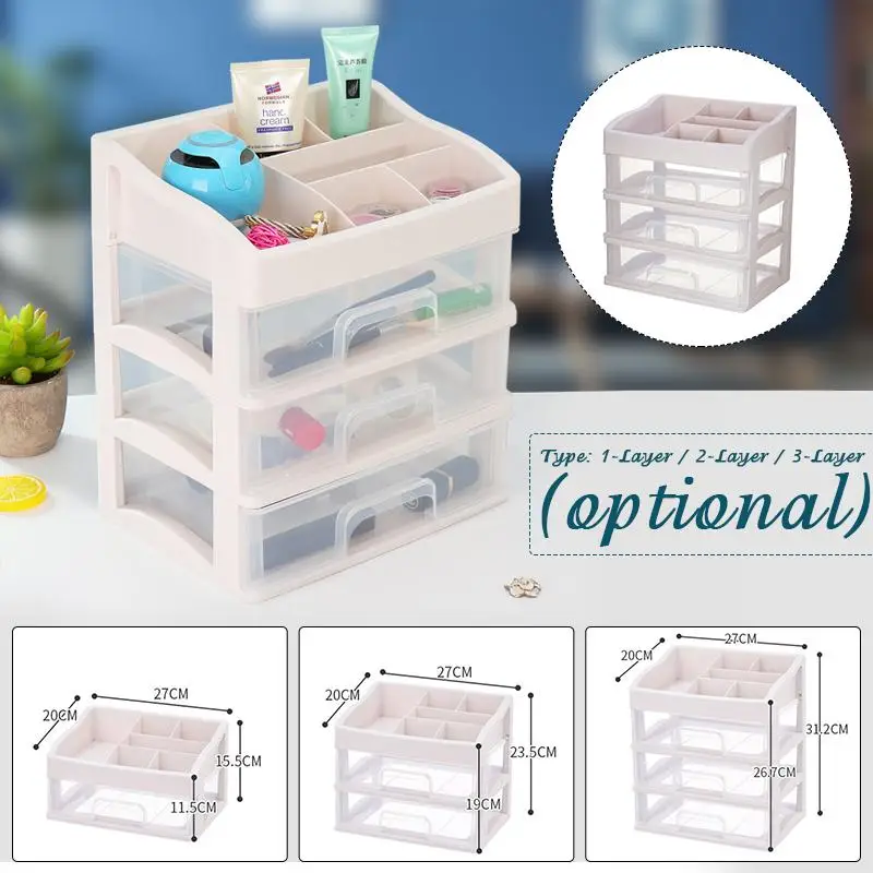 Plastic Cosmetic Drawer Box Rack Makeup Brush Organizer Storage Desktop Jewelry Nail Polish Lipstick Holder Office Storage Box
Plastic Cosmetic Drawer Box Rack Makeup Brush Organizer Storage Desktop Jewelry Nail Polish Lipstick Holder Office Storage Box