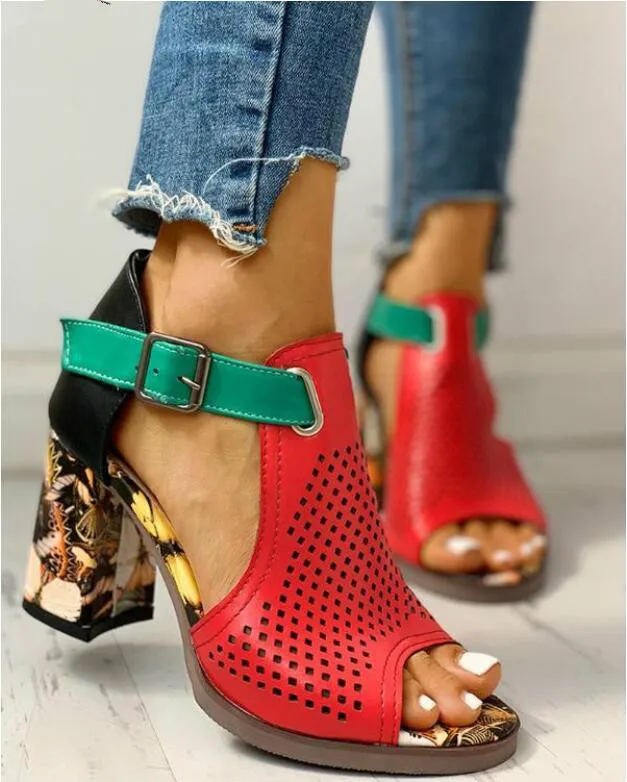 Women Sandals Summer Shoes Flock Block Heels Buckle Strap Ladies Classic Sandals Female Fashion High Heels Zapatos De Mujer
Women Sandals Summer Shoes Flock Block Heels Buckle Strap Ladies Classic Sandals Female Fashion High Heels Zapatos De Mujer