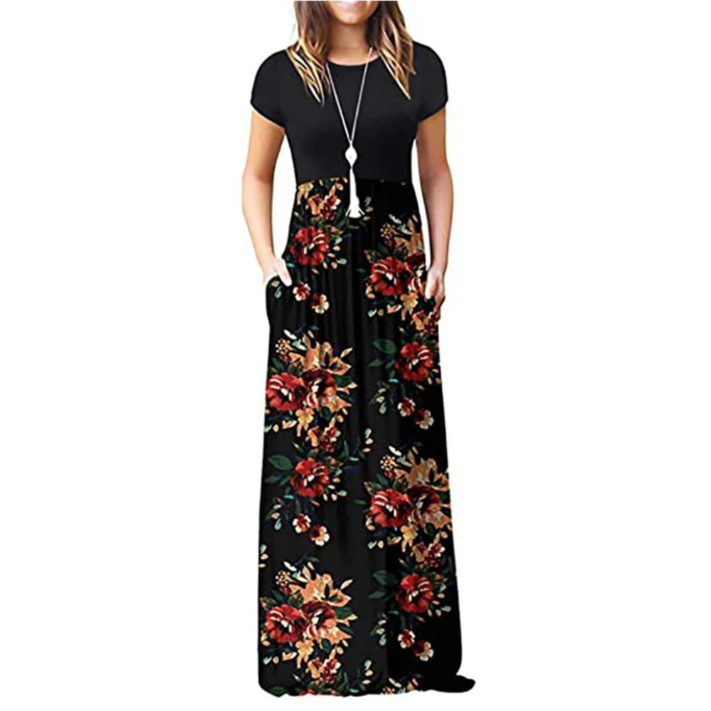 Vintage Big neck sexy short sleeve print dress Tank Tops Dress Summer Casual Style Commute
Vintage Big neck sexy short sleeve print dress Tank Tops Dress Summer Casual Style Commute