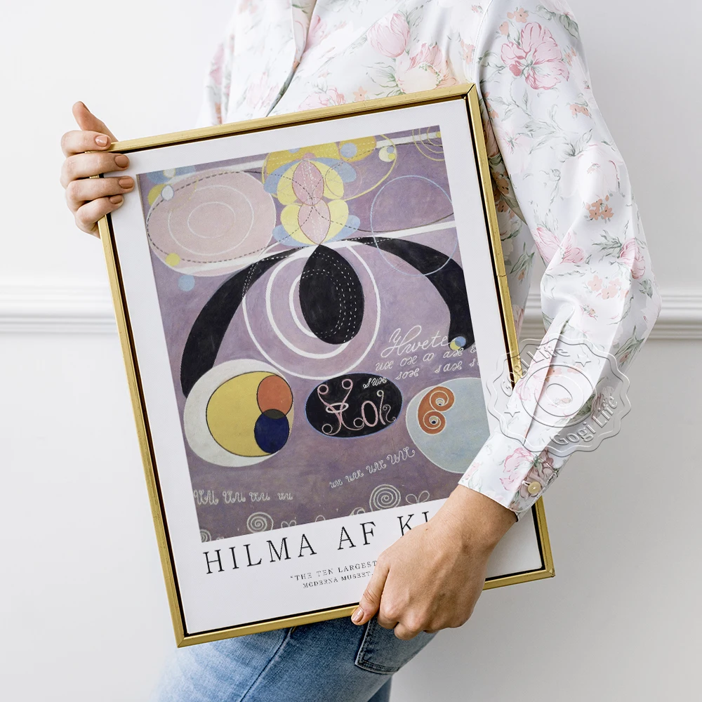 Hilma Abstrct Vintage Art, Af Klint Exhibition Museum Poster, Hilma Af Klint Canvas Prints Poster, Home Decor Retro Wall Picture 
Hilma Abstrct Vintage Art, Af Klint Exhibition Museum Poster, Hilma Af Klint Canvas Prints Poster, Home Decor Retro Wall Picture