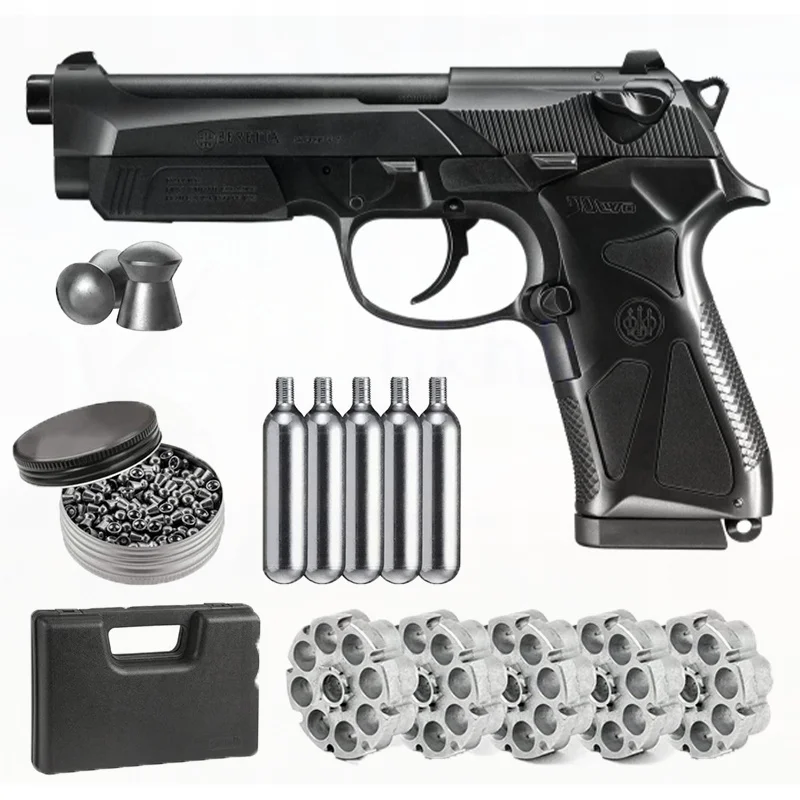 Pistol GUN BERETTA 90TVO+Gun Bullet Converter Five 2 Co2 Bullets AndPack of 500ct Lead Pellets Classic Metal Tin Sign Wall Decor
Pistol GUN BERETTA 90TVO+Gun Bullet Converter Five 2 Co2 Bullets AndPack of 500ct Lead Pellets Classic Metal Tin Sign Wall Decor