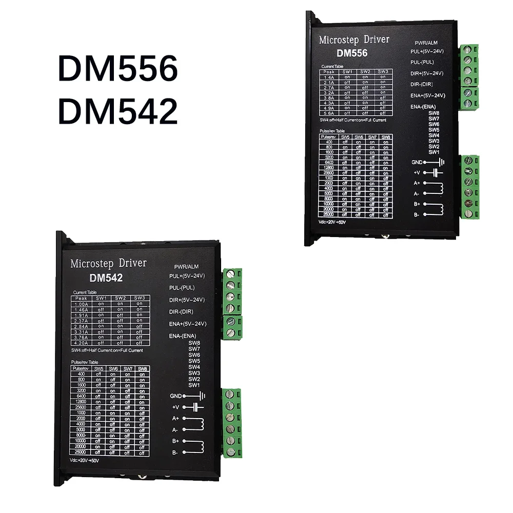 

Контроллер шагового двигателя DM542 DM556, 2-фазный цифровой двигатель серии 57 86, 18-48 В постоянного тока, 4,2 А