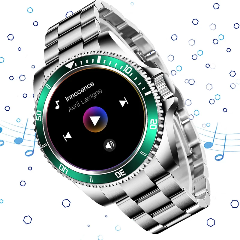 LIGE Смарт часы для мужчин Smartwatch LED полный сенсорный Экран Android IOS сердечного ритма