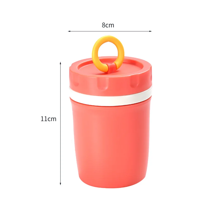 Mini Plastic Water Bottle Double Layer Soup Milk Cup Microwaveable Thermos Breakfast Vacuum Flasks Portable 300ML Containers
Mini Plastic Water Bottle Double Layer Soup Milk Cup Microwaveable Thermos Breakfast Vacuum Flasks Portable 300ML Containers