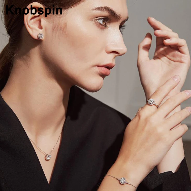 Knobspin 3pcs 1 Set 100% 925 Sterling Anti allergy Silver Frozen Snow Necklace Earrings Bracelets Fine Jewelry For Woman Dinner
Knobspin 3pcs 1 Set 100% 925 Sterling Anti allergy Silver Frozen Snow Necklace Earrings Bracelets Fine Jewelry For Woman Dinner