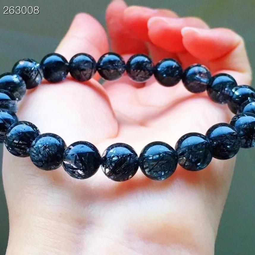 Genuine Natural Black Rutilated Quartz Clear Round Beads Bracelet 9mm Brazil Fashion Wealthy Stone Rare AAAAA
Genuine Natural Black Rutilated Quartz Clear Round Beads Bracelet 9mm Brazil Fashion Wealthy Stone Rare AAAAA