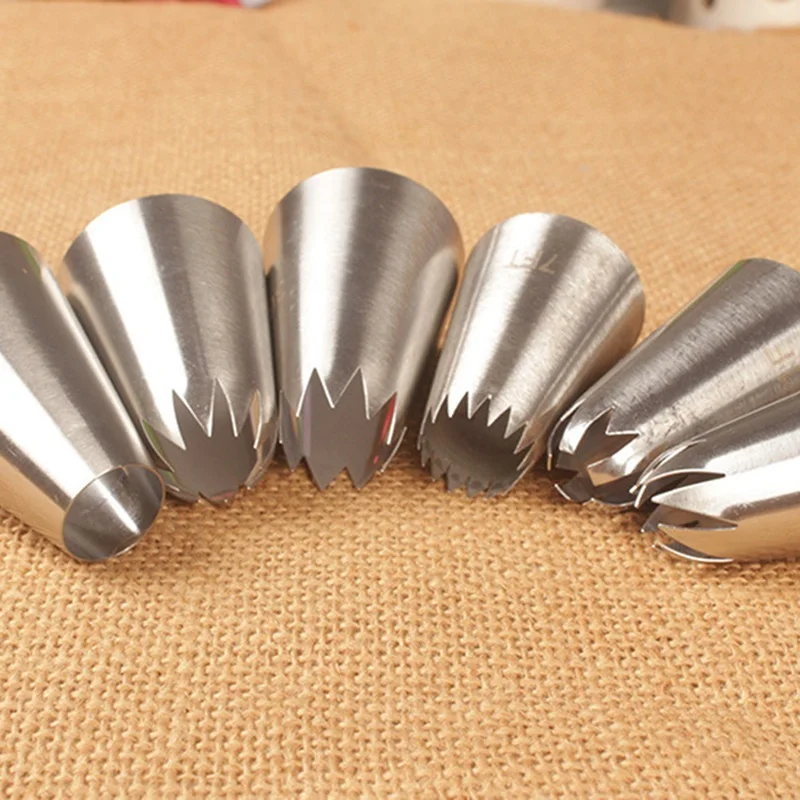 6 Pcs/set Icing Piping Pastry Nozzle Tips Baking Tools Cream Cake Decorating Set Stainless Steel Nozzles Cupcake
6 Pcs/set Icing Piping Pastry Nozzle Tips Baking Tools Cream Cake Decorating Set Stainless Steel Nozzles Cupcake