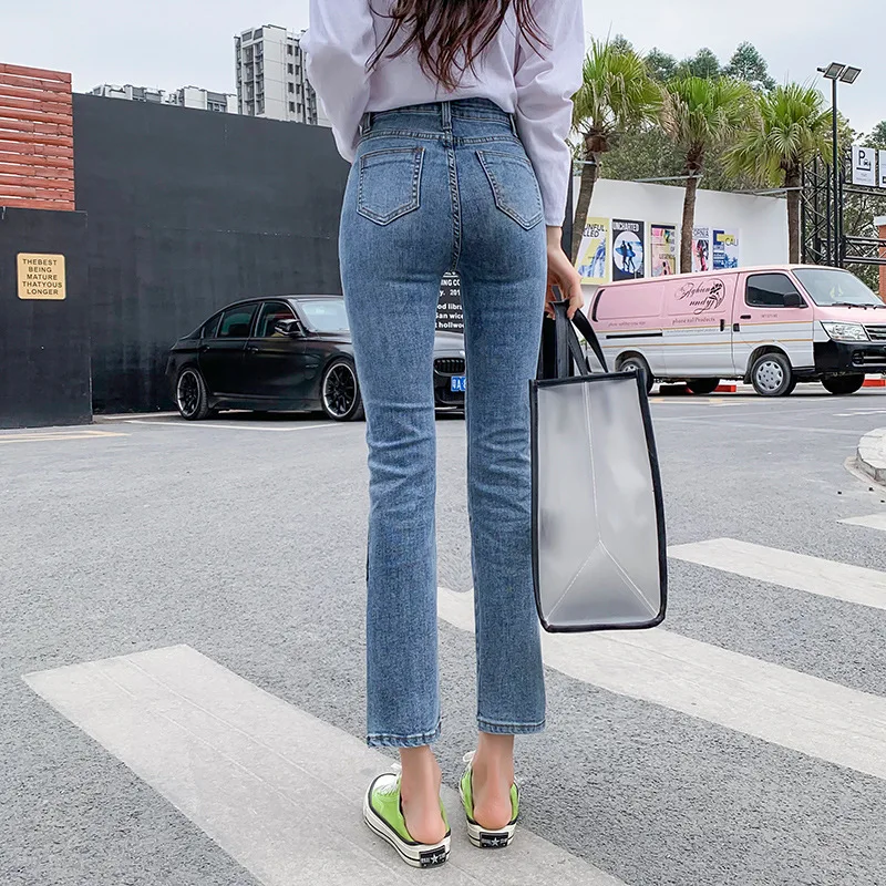 Push Up Jeans Women Stretch Jeans Trousers Ankle length Capri Pants Plus Size 32 Lady Skinny Jeans Pants Denim Blue Split Jeans
Push Up Jeans Women Stretch Jeans Trousers Ankle length Capri Pants Plus Size 32 Lady Skinny Jeans Pants Denim Blue Split Jeans