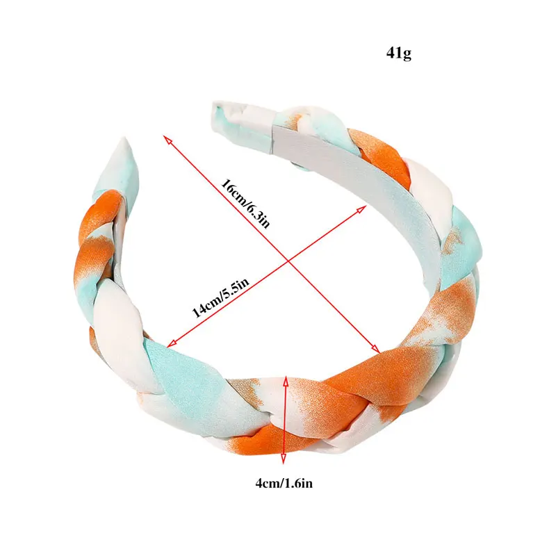 Braid Padded Headbands Gradient Twist Braid Hair Hoop Chiffon Tie-dye Head Hoop Fashion Simple Hair Accessories Twist Turban
Braid Padded Headbands Gradient Twist Braid Hair Hoop Chiffon Tie-dye Head Hoop Fashion Simple Hair Accessories Twist Turban