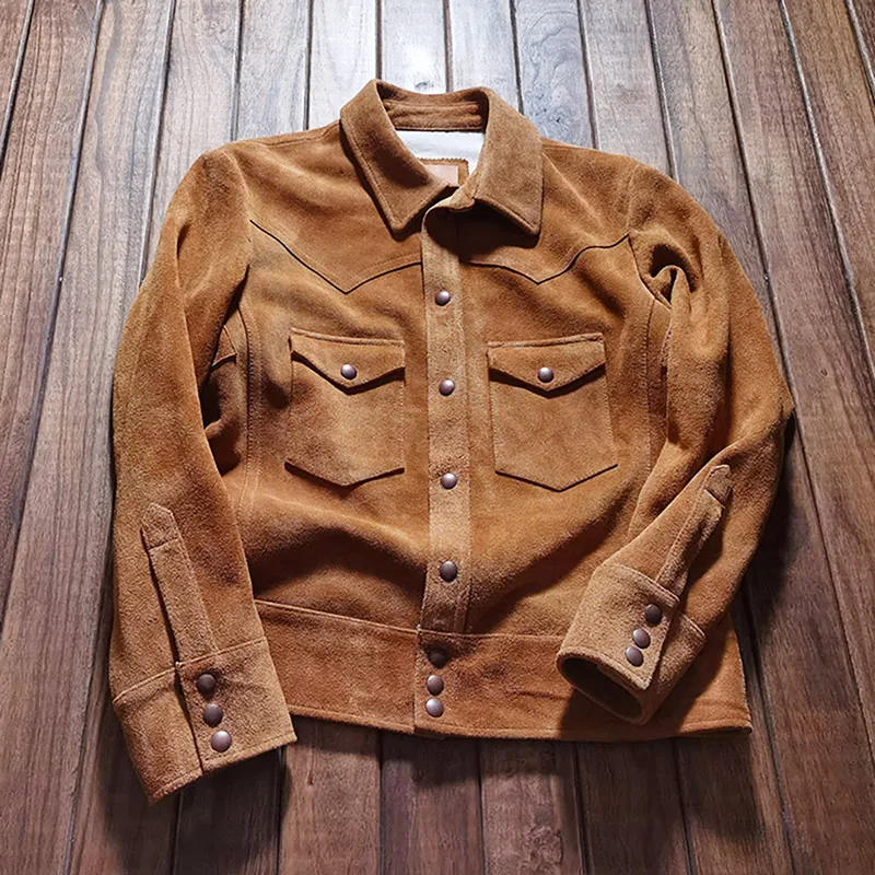 2010 RockCanRoll Super Quality Coat Genuine Cow Suede Leather Cowhide Stylish Durable Vintage Jacket
2010 RockCanRoll Super Quality Coat Genuine Cow Suede Leather Cowhide Stylish Durable Vintage Jacket