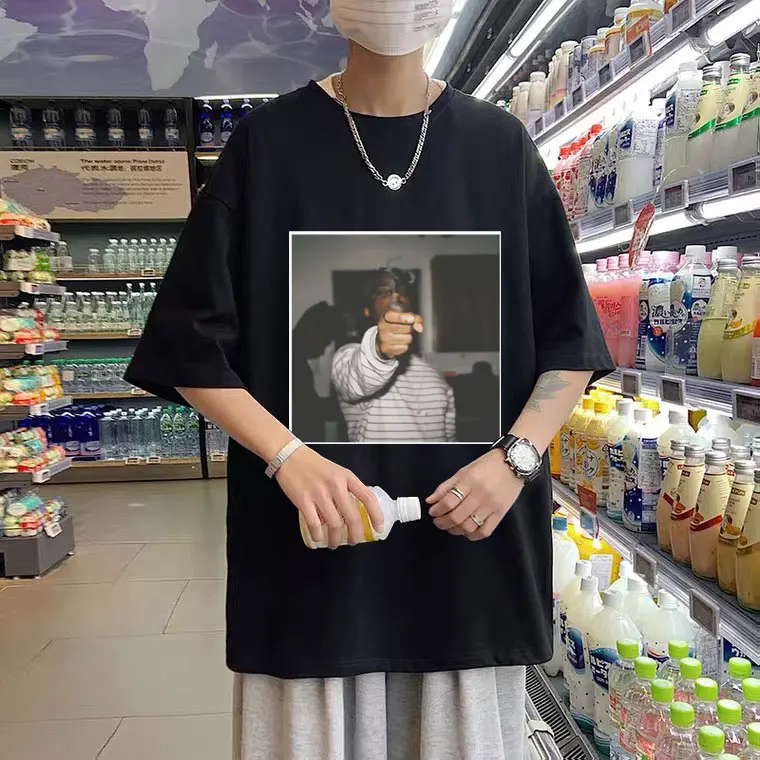 

Juice Wrld Black Tshirt Men Gothic Rip T Shirt Hip Hop Xxxtentacion 999 Oversize Streetwear Harajuku Rest In Peace Legend Tees