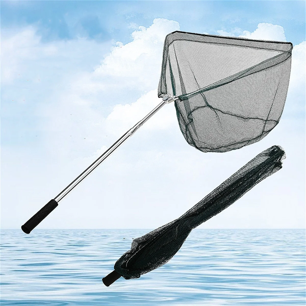 Stainless steel triangle folding dip net fishing net fishing net telescopic rod fishing gear fishing accessories 40/50/60 net ci
Stainless steel triangle folding dip net fishing net fishing net telescopic rod fishing gear fishing accessories 40/50/60 net ci
