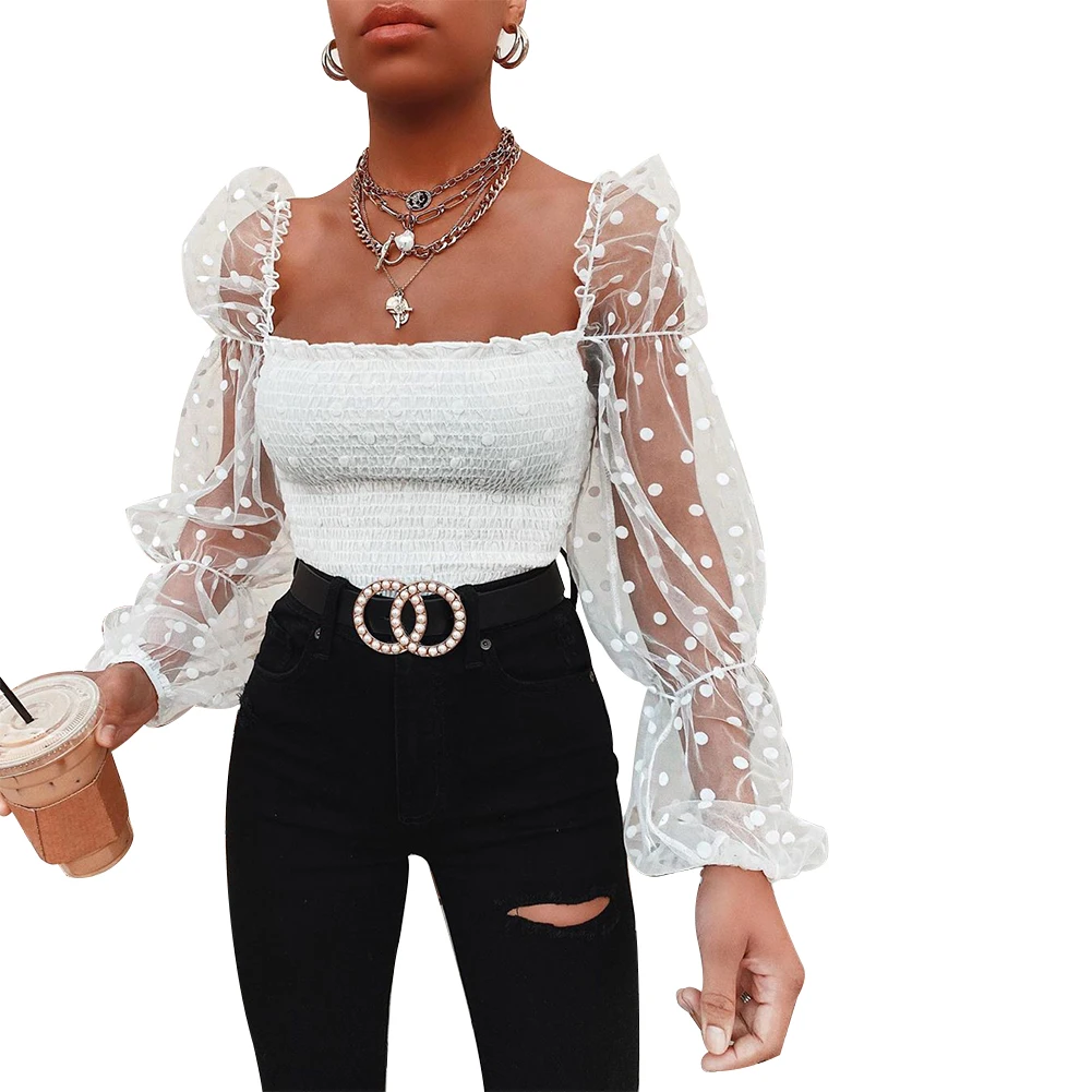 Womens Off Shoulder Casual Wave Point Crop Top Long Sleeve Blouse Shirt Tops
Womens Off Shoulder Casual Wave Point Crop Top Long Sleeve Blouse Shirt Tops