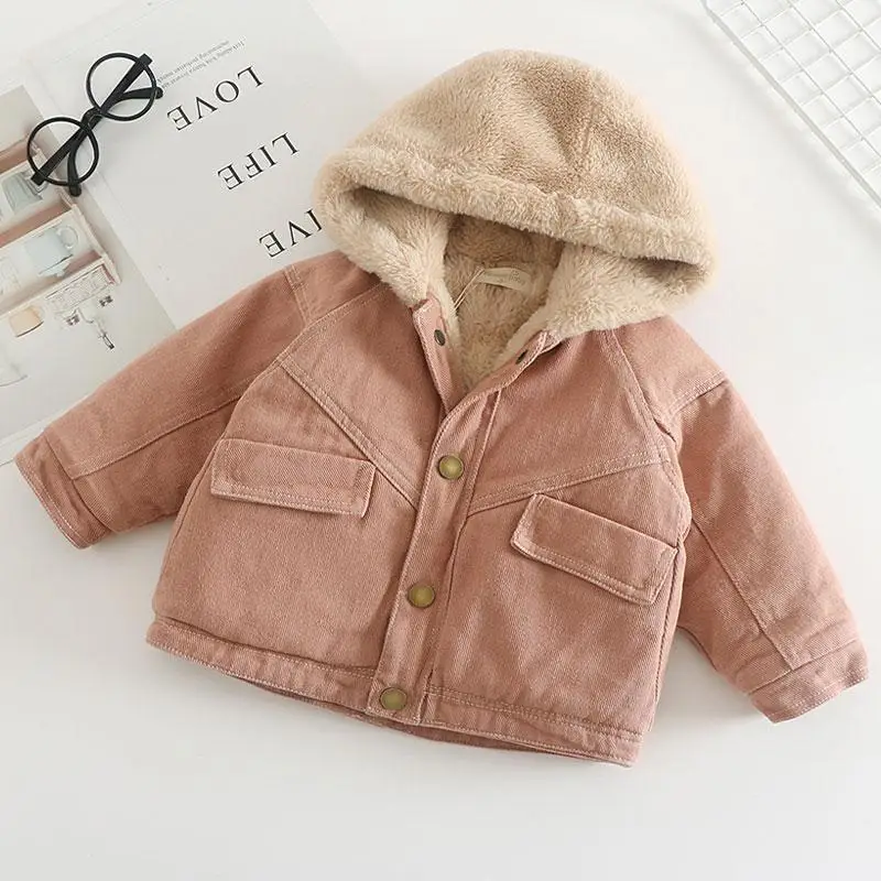 Girls Boy Denim Hooded Coat Jacket Winter cashmere Clothing 2021 New Korean Children's warm Plus Velvet Denim Casual Hoodie Top
Girls Boy Denim Hooded Coat Jacket Winter cashmere Clothing 2021 New Korean Children's warm Plus Velvet Denim Casual Hoodie Top