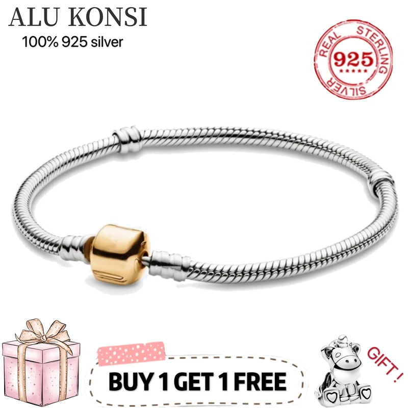 Hot Sale fit Original pan Bracelet for Women Real 100% 925 Sterling Silver Snake Chain Bangle Charms DIY high quality Jewelry
Hot Sale fit Original pan Bracelet for Women Real 100% 925 Sterling Silver Snake Chain Bangle Charms DIY high quality Jewelry