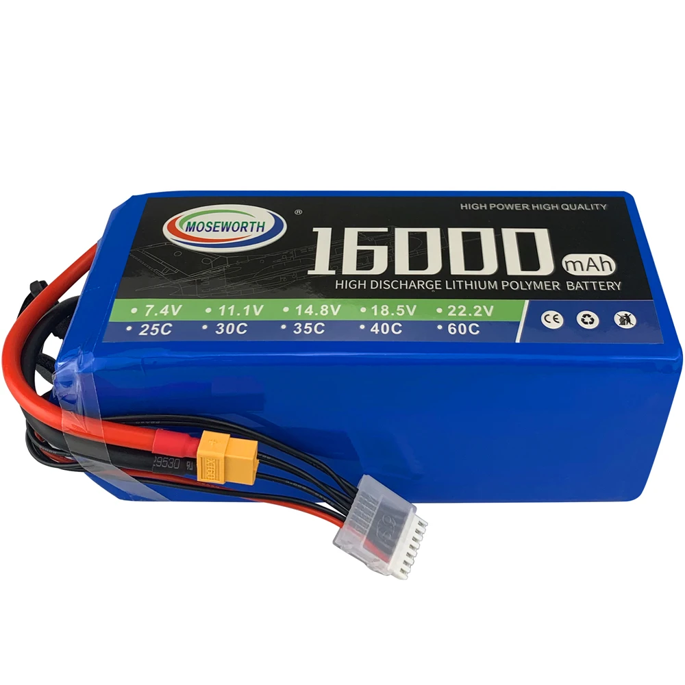 3S 11.1V 16000mAh 30C New Batteries RC LiPo Battery For RC Helicopter Drone Quadcopter Airplane Agricultural Aircraft MultiRotor
3S 11.1V 16000mAh 30C New Batteries RC LiPo Battery For RC Helicopter Drone Quadcopter Airplane Agricultural Aircraft MultiRotor
