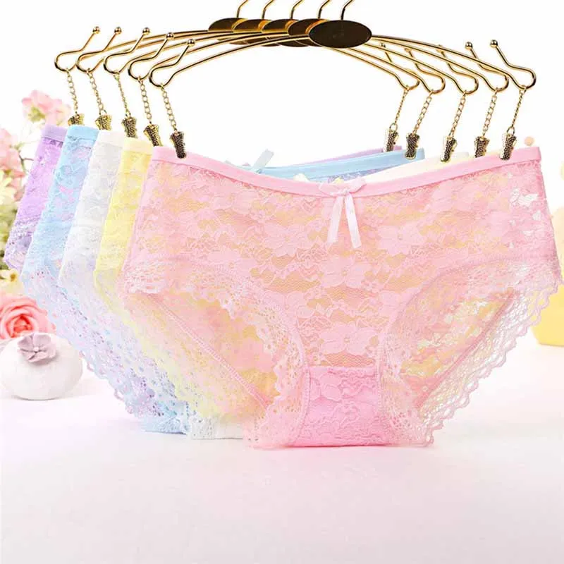 Hot-selling Multicolor Lace Sexy Ladies Panties Hollow Mesh Trousers Bow Knot Low Waist Girl Briefs Underwear Women Light Weight
Hot-selling Multicolor Lace Sexy Ladies Panties Hollow Mesh Trousers Bow Knot Low Waist Girl Briefs Underwear Women Light Weight