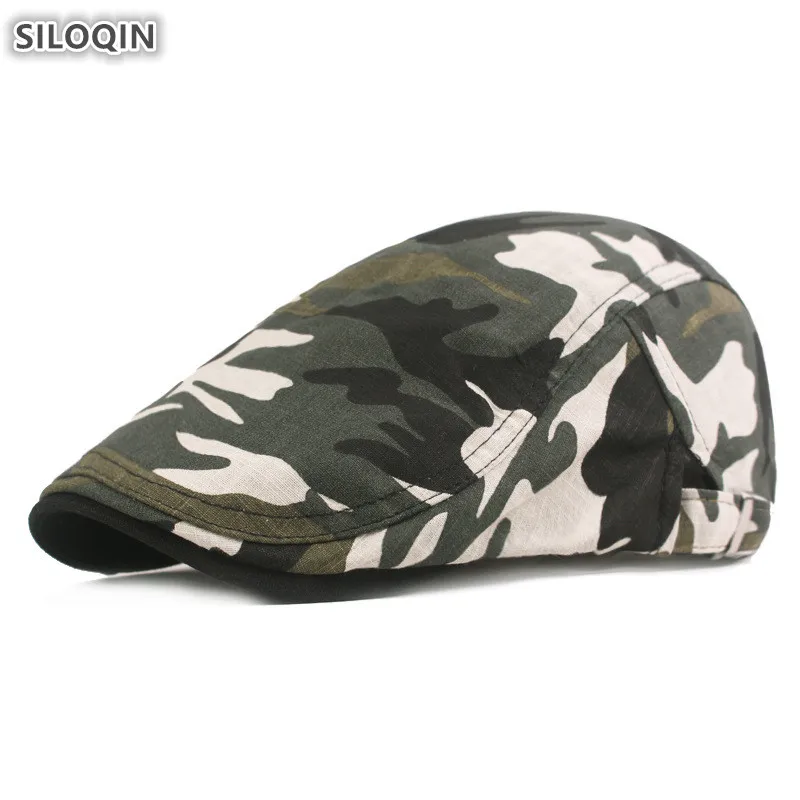 

XdanqinX Adult Women's Camouflage Hat 2020 New Men's Fashion Cotton Berets Adjustable Size Brands Caps Dad's Hats Tongue Cap