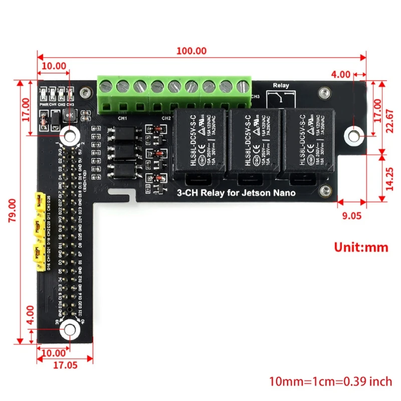 P8DF Quality 3-Ch Relay Expansion Board Designed for Jetson Nano Configurable Control Pin,Up to 2xStackable
P8DF Quality 3-Ch Relay Expansion Board Designed for Jetson Nano Configurable Control Pin,Up to 2xStackable