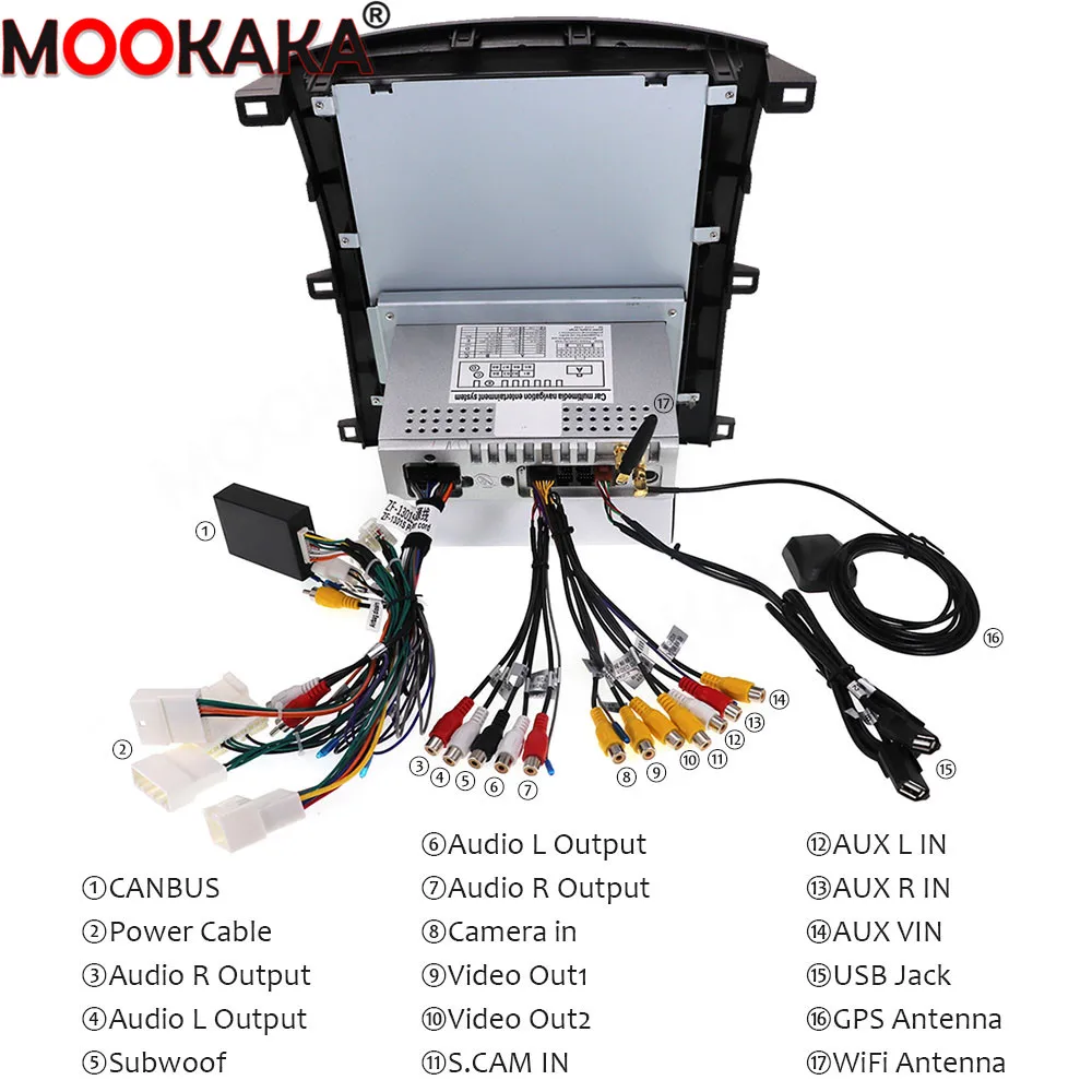GPS-навигатор на платформе Android 9 0 с вертикальным экраном для Lexus LX470 Toyota LC100 2002-2007