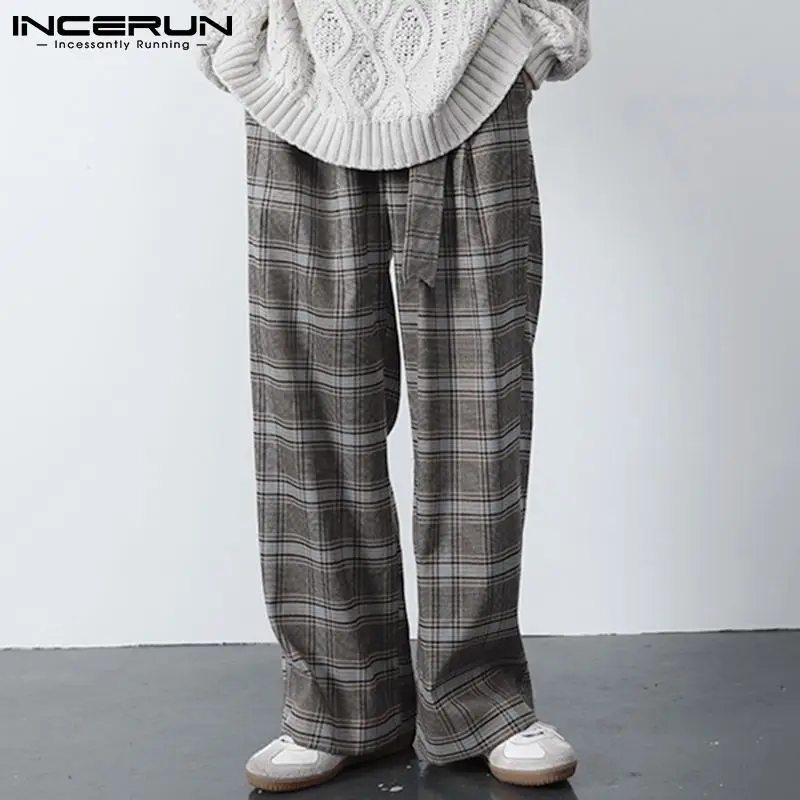 Fashion Casual Style New Men Plaid Trousers Stylish INCERUN Male Streetwear Long Pants All-match Simple Hot Sale Pantalons S-5XL
Fashion Casual Style New Men Plaid Trousers Stylish INCERUN Male Streetwear Long Pants All-match Simple Hot Sale Pantalons S-5XL