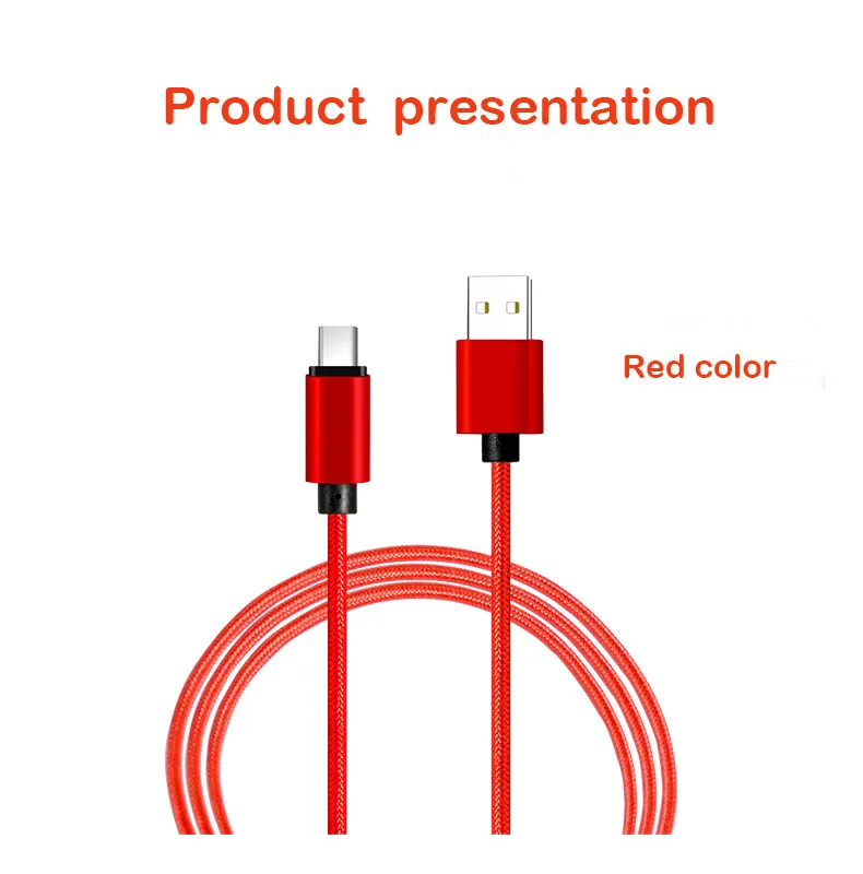 

1 м usb кабель для зарядного устройства 3A Быстрая зарядка нейлоновый Плетеный Micro USB кабель Зарядное устройство Тип USB C зарядный кабель для моб...