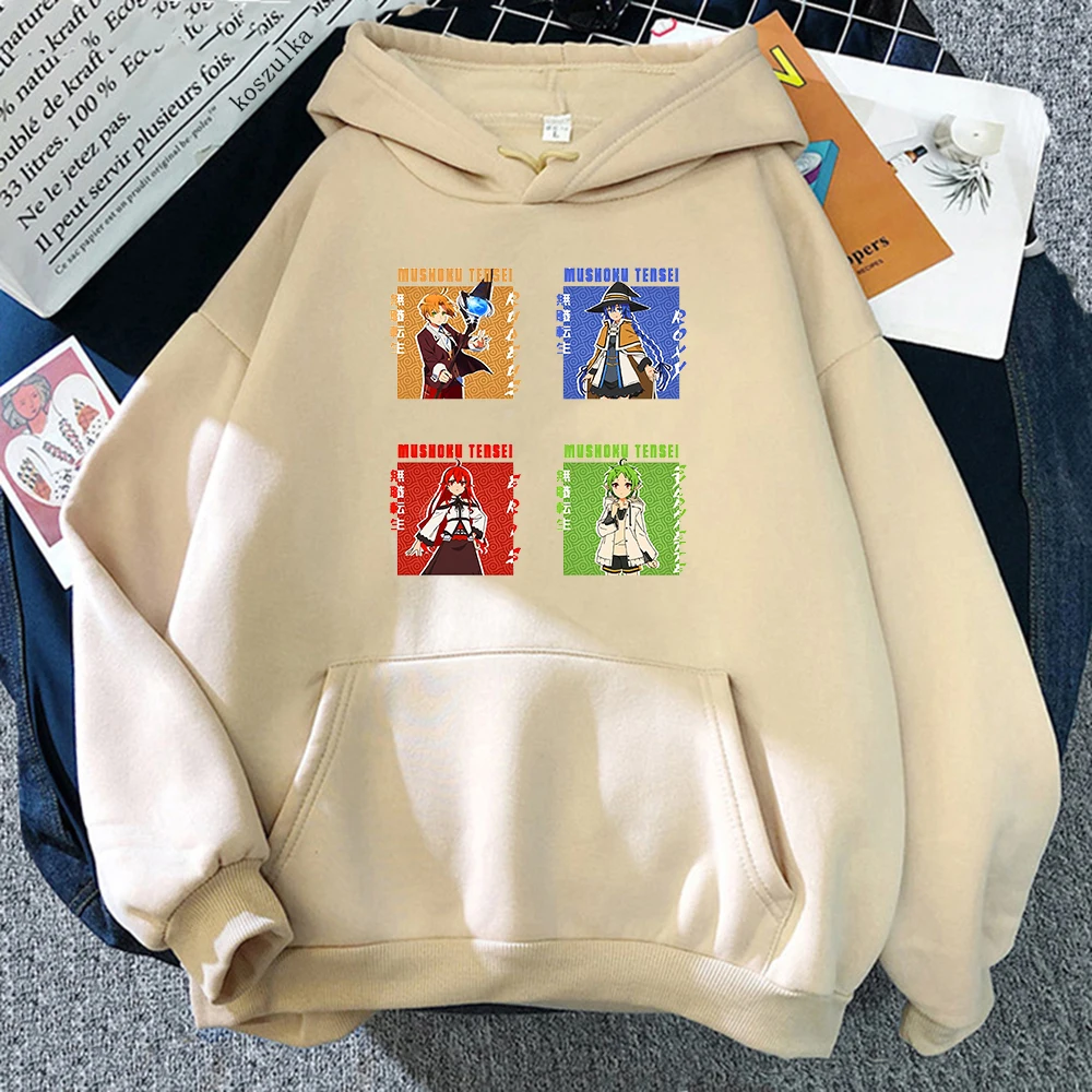 Толстовки с капюшоном из аниме Mushoku Tensei, свободная флисовая толстовка с капюшоном, пуловеры с рисунком манги и надписью «Jobless», кавайная зимн...
Толстовки с капюшоном из аниме Mushoku Tensei, свободная флисовая толстовка с капюшоном, пуловеры с рисунком манги и надписью «Jobless», кавайная зимн...