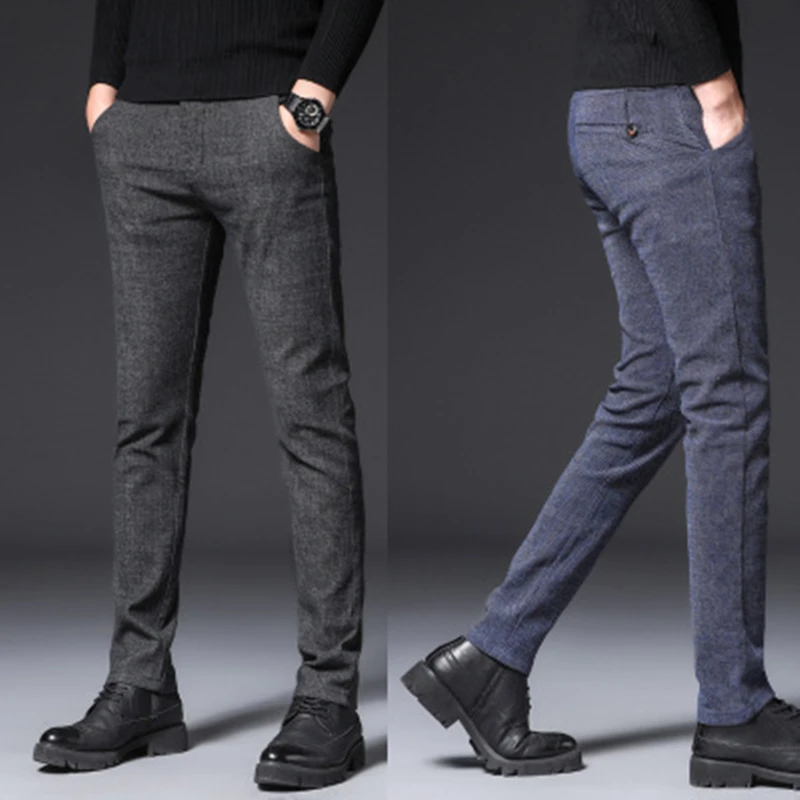 2020 Korean Style Casual Pants Mens All-match Stretch Small Straight Trousers Sanded Fashion Spring Autumn Men Trousers
2020 Korean Style Casual Pants Mens All-match Stretch Small Straight Trousers Sanded Fashion Spring Autumn Men Trousers