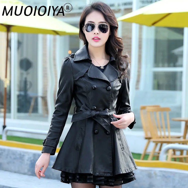 Женская Байкерская кожаная куртка, длинная байкерская куртка из натуральной искусственной кожи с кружевом, одежда в Корейском стиле для ос...
Женская Байкерская кожаная куртка, длинная байкерская куртка из натуральной искусственной кожи с кружевом, одежда в Корейском стиле для ос...