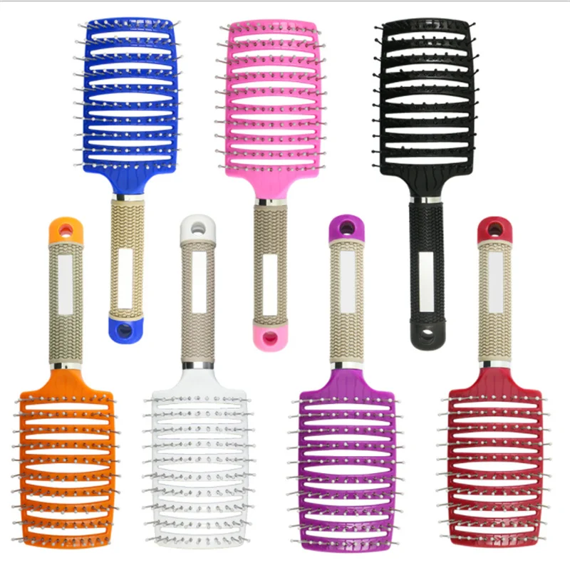 Fashion Lady Wet Hair Comb Tangled Hair Comb Boar Bristles Nnylon Comb Scalp Massage Comb Salon And Household Hairdressing Tools
Fashion Lady Wet Hair Comb Tangled Hair Comb Boar Bristles Nnylon Comb Scalp Massage Comb Salon And Household Hairdressing Tools