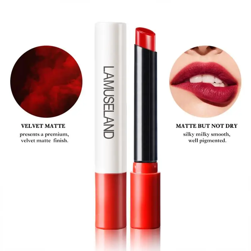 Matte Lipstick Lips Makeup Lip Gloss Long Lasting Moisture Cosmetic Lipstick Red Lip Smoke Lipstick Waterproof Make Up TSLM3
Matte Lipstick Lips Makeup Lip Gloss Long Lasting Moisture Cosmetic Lipstick Red Lip Smoke Lipstick Waterproof Make Up TSLM3