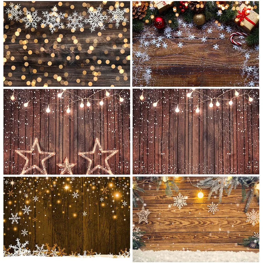 MOCSICKA Christmas Wooden Board Snowflake Bokeh Photographic Studio Photo Backgrounds Baby Shower Birthday Decorations Backdrops
MOCSICKA Christmas Wooden Board Snowflake Bokeh Photographic Studio Photo Backgrounds Baby Shower Birthday Decorations Backdrops