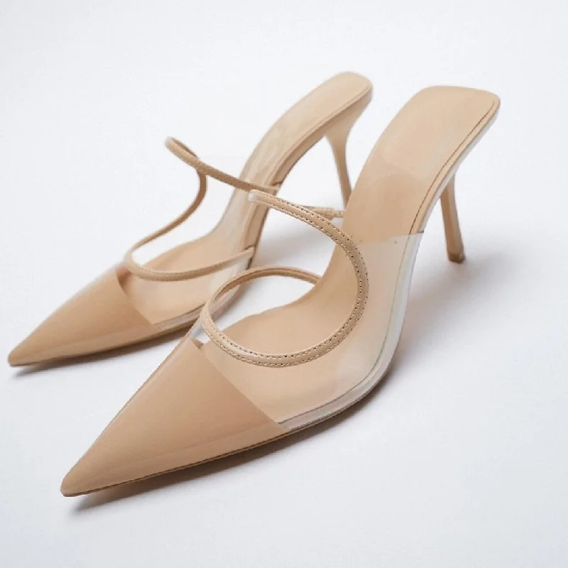Women's Stiletto Heels Summer Transparent Elegant Fashion High-heeled Slippers Sexy Slippers Pointed Soft High-heeled Sandals
Women's Stiletto Heels Summer Transparent Elegant Fashion High-heeled Slippers Sexy Slippers Pointed Soft High-heeled Sandals