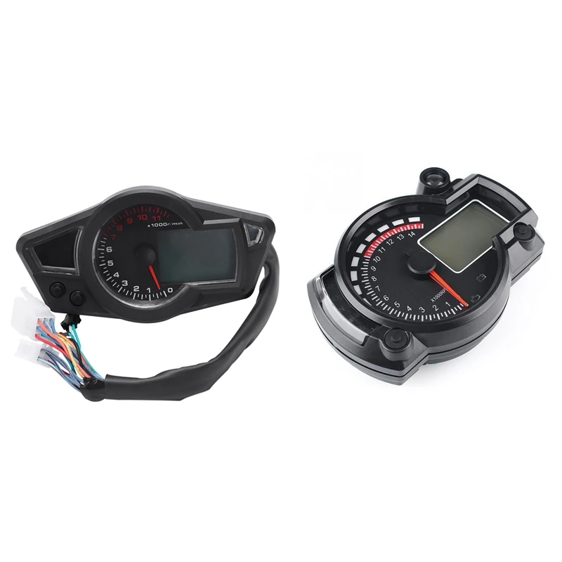 2 Pcs 7-Color LED Motorcycle RX2N ATV LCD Digital Speedometer Tachometer Meter 15000Rpm For Motorcycle, Bike
2 Pcs 7-Color LED Motorcycle RX2N ATV LCD Digital Speedometer Tachometer Meter 15000Rpm For Motorcycle, Bike