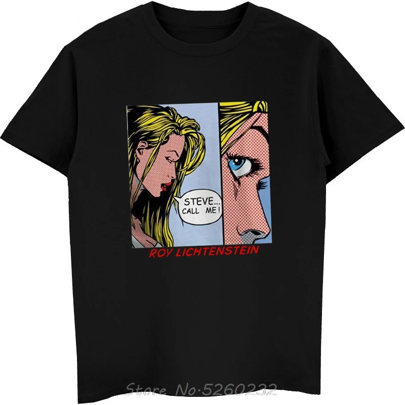 Brand New Summer Men's Short Sleeve Cool T-Shirt Uomo Donna Roy Lichtenstein Pop Art Steve Call Me Tshirt Tees Streetwear
Brand New Summer Men's Short Sleeve Cool T-Shirt Uomo Donna Roy Lichtenstein Pop Art Steve Call Me Tshirt Tees Streetwear
